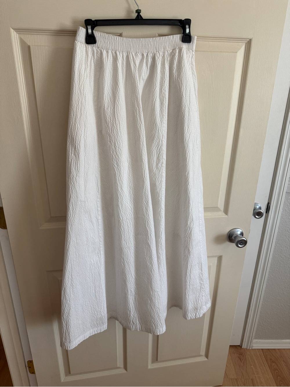 a new day White Textured Maxi Skirt with Elastic Waist